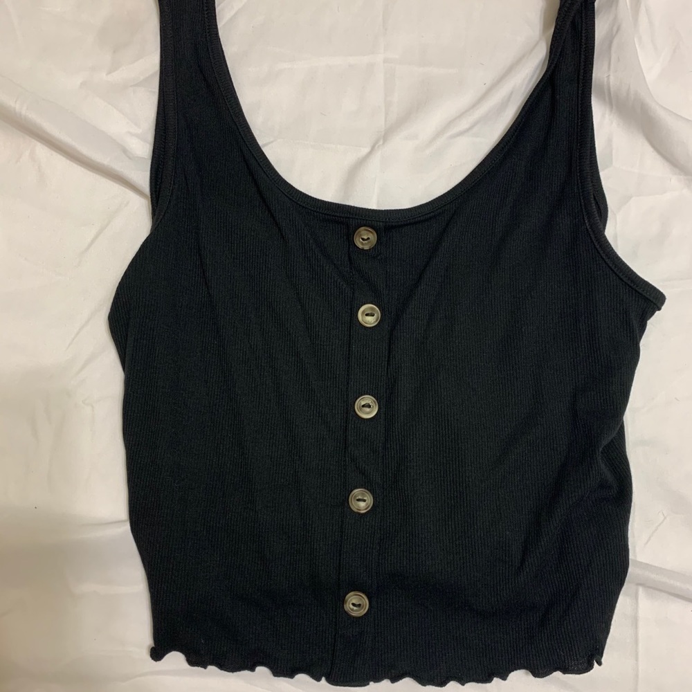 Black tank top